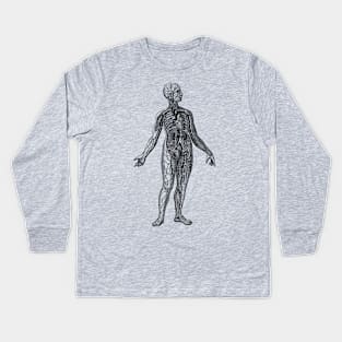 Human Vascular System Diagram Kids Long Sleeve T-Shirt